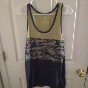 Mens camo tank top sz L